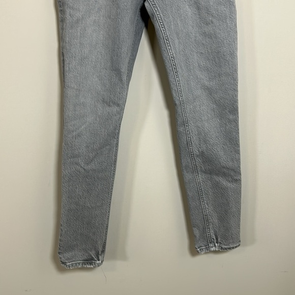 AGOLDE Nico High Rise Skinny Jeans Grey Sz 24 Organic Cotton Stretch NEW - Picture 5 of 15